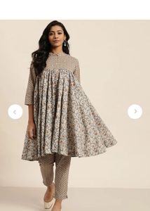 sangria women Anarkali suit with trouser