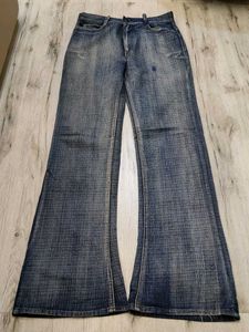 Ma638 Orange Bootcut Jeans Waist 30