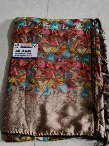 Georgette Satin Patta Saree