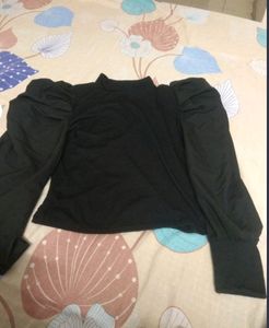 Puff Sleeves Crop Top