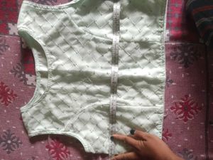 3 Peice White Embroidered Anarkali Suit