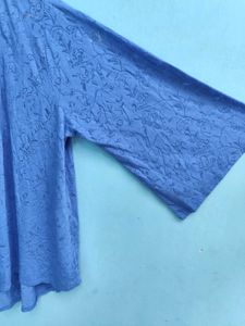 Branded Elegant Blue Floral Cardigan