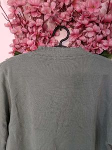 Teal Color Woolen Top