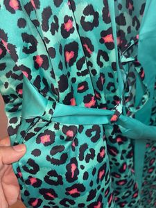 Pretty secrets Teal Animal Print Robe