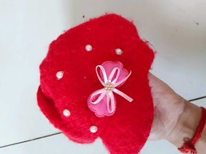 This Is A Red Woolen Cap