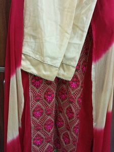Embroidered Stitched Kurta Set