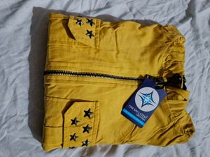 Yellow Star Pocket Hoodie
