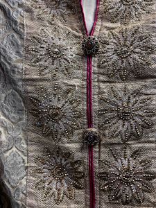 Gold Embroidered Kurta Set