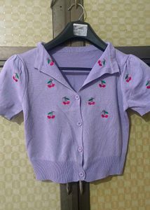Cute Cherry Cardigan Top💜