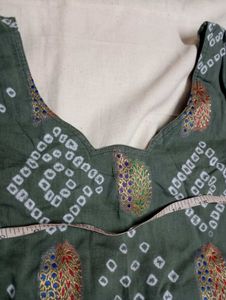Bandhani Print Cotton Kurti