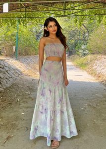 Tie-Dye lavender and mint Two-Piece Set
