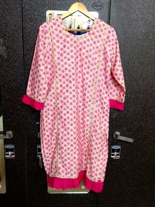 New Pink Printed Kurta💞