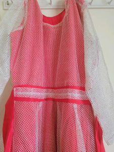 Pink &amp; White Party Gown