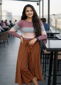 Origami Rust Wrap Palazzos 🌿 Summer Chic 🔥🔥!