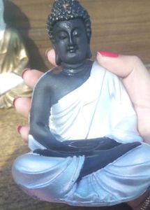 2 Piece Buddha Statue Set