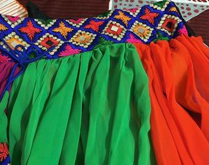 Embroidered Indian Blouse with Mirror Detail
