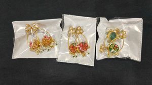 Fancy Earrings Minakari 1 Pair