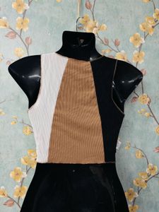 Patchwork Crop Tank Top