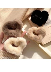 Fuzzy Hair Claw Clip