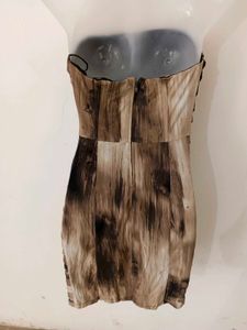SEXY JET BROWN MULTI BODYCON