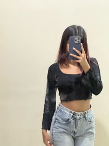 Black Crop Top