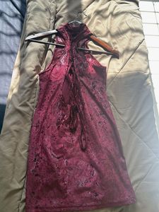 Chic Halter Neck Mini Dress