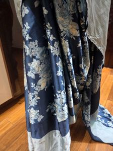 🎊Sale🎊Floral Blue Saree