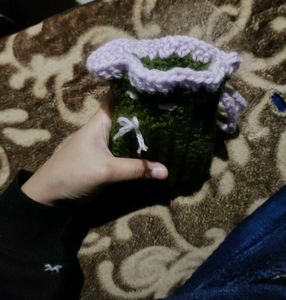 Crochet Drawstring Pouch