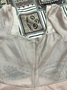 Pale Off White Trim Top