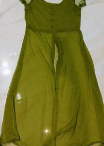Olive Green Sleeveless Top