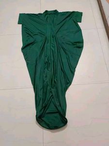 Elegant Green Draped Dress
