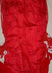 Red Floral Print Kurti