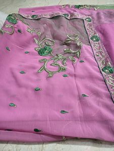 Beutiful Pink Saree