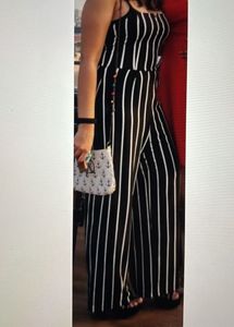 Striped  Bershka Jumpsuit