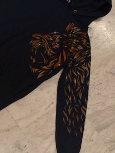 TRIPR Navy Blue Lion Hoodie With Ninja Mask