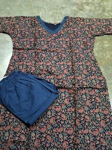 Paisley Print Kurta Set