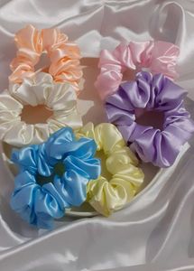Colorful Scrunchie Set (Combo Of 6)