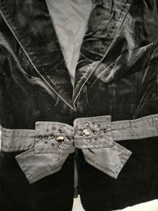 Embellished Velvet blazer jacket