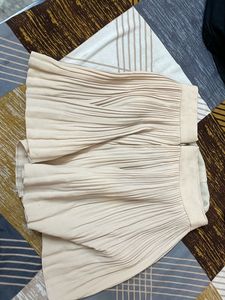 Beige Flary Skirt