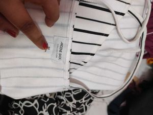 White Striped Bodycon Dress 👗