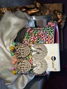 Beautiful Bangles With Earrings