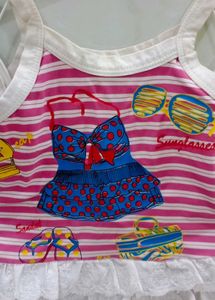 Sleevless Baby Girl Frock
