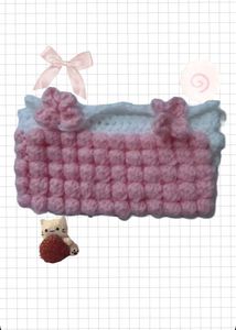 crochet handmade pencil pouch₊˚⊹ ᰔ