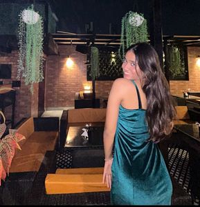 Emerald Velvet Midi Dress