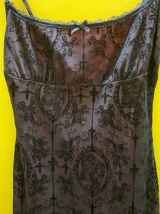 Patterned Black Cami Top