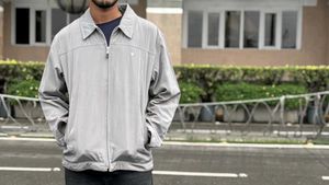 Gray Zip-Up Jacket