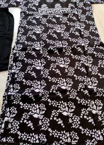 Black Floral Kurti