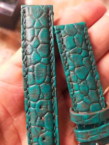Customised Vintage Look Leather Strap