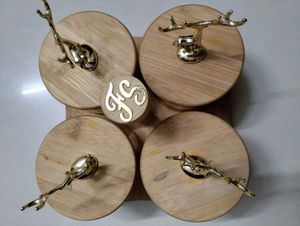 Reindeer Topped Storage Carousel