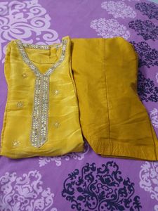 Elegant Yellow Kurta Set